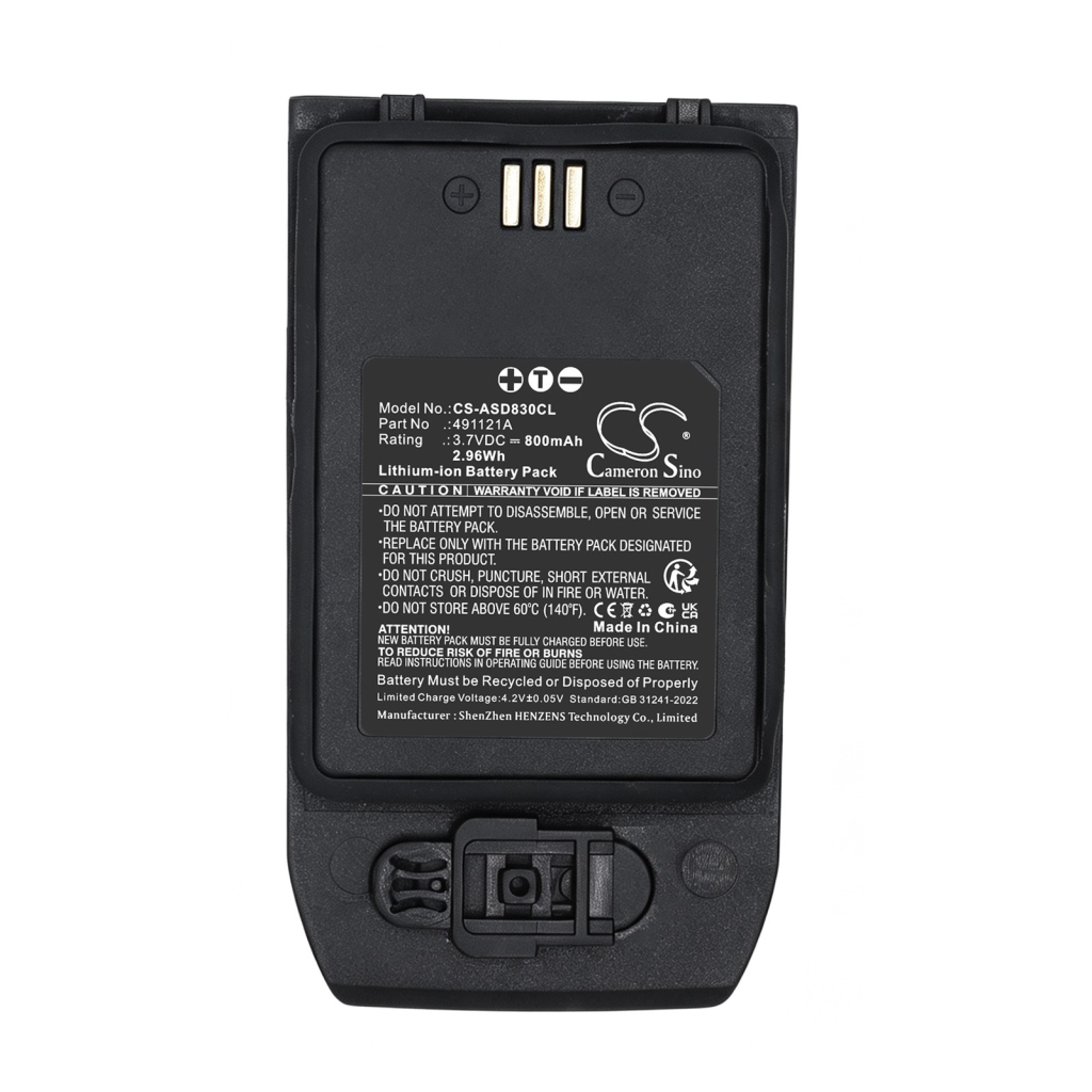 Batterie compatibile con Ascom D83 D83 Messenger Talker CS-ASD830CL