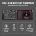 Batterie compatibile con Panasonic Lumix DMC-FZ1000 DMC-FZ200 DMC-FZ200GK CS-BLC12MC