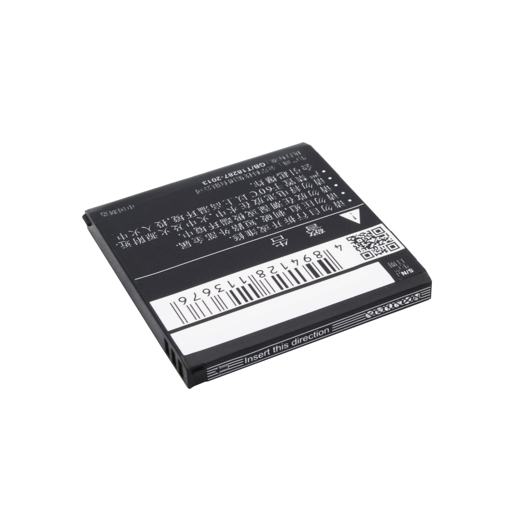 Lato inferiore/posteriore della batteria CS-CAB500SL con testo di sicurezza cinese ruotato