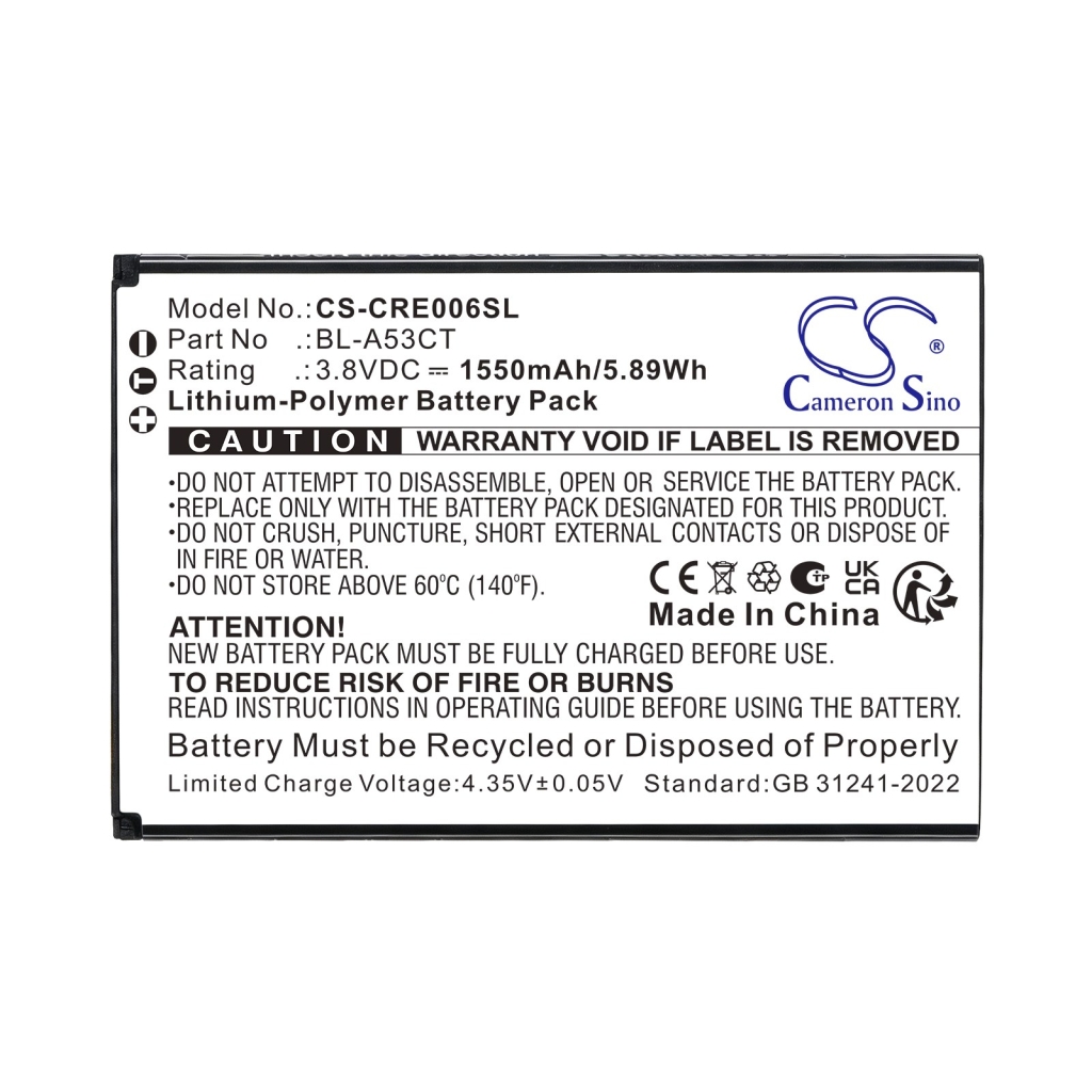 Batterie compatibile con Consumer Cellular Iris Easy Flip CS-CRE006SL