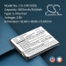 Batterie compatibile con Consumer Cellular Iris Flip CS-CRF332SL