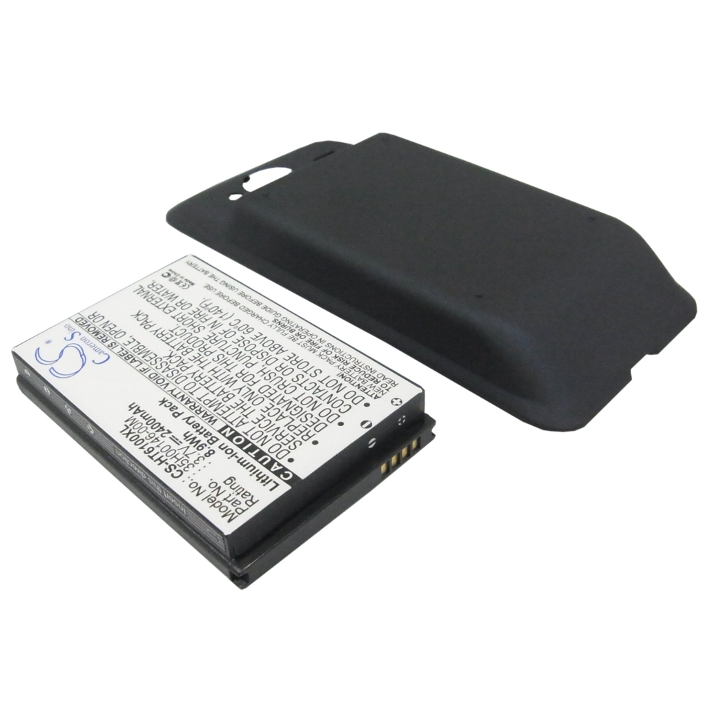 Cameron Sino CS-HT6100XL batteria con cover nera — vista angolata dal lato opposto