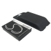 Cameron Sino CS-HT6100XL batteria con cover — lato nero con logo e cover accanto