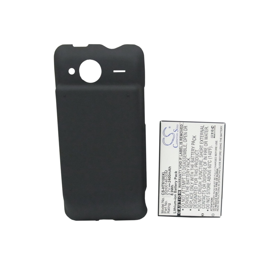 Cameron Sino CS-HT6100XL batteria con cover scura — vista piatta dell’etichetta frontale con specifiche complete: 3,7V