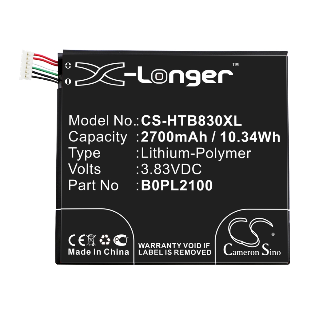 Batterie compatibile con HTC Butterfly 3 3 LTE CS-HTB830XL