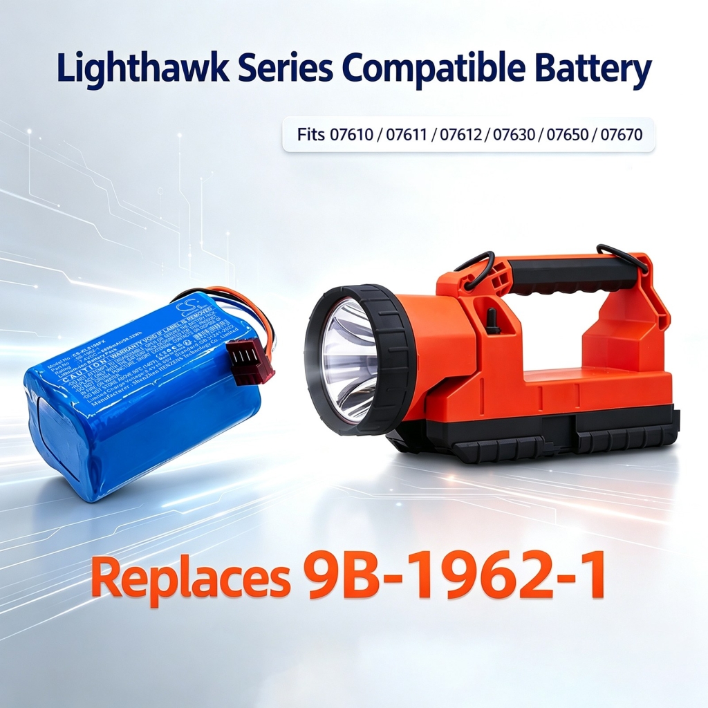 Batterie compatibile con Koehler Lighthawk LED Vision LED CS-KLS196FX