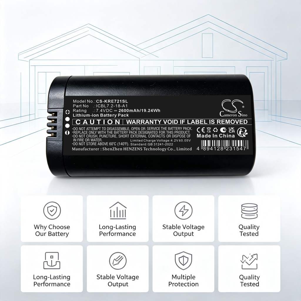 Batterie compatibile con IKEA FYRTUR FYRTUR CS-KRE721SL