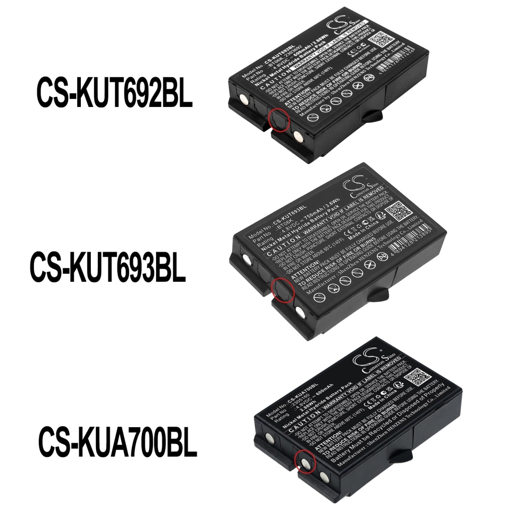 Batterie compatibile con Ikusi TM70/iK2.13B JS JS3 LV CS-KUT693BL