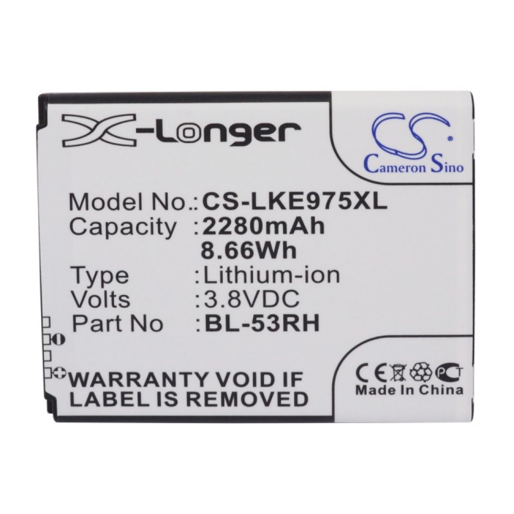 Batterie compatibile con LG E975w E975w CS-LKE975XL