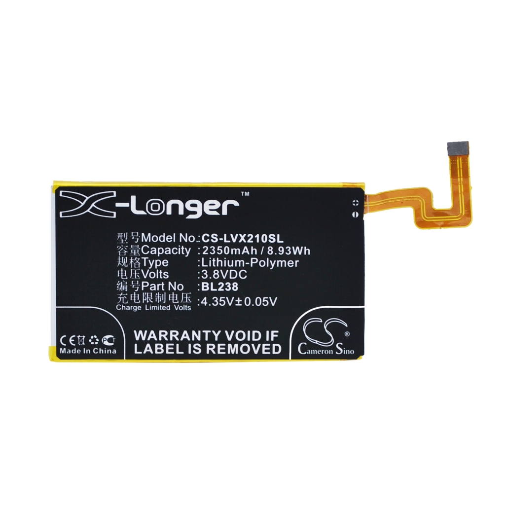 Batterie compatibile con Lenovo Vibe X2Pt5 CS-LVX210SL