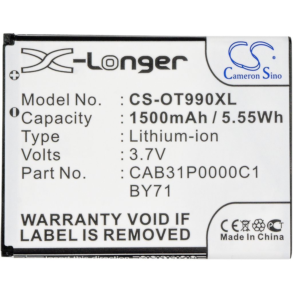 Batteria del telefono cellulare Alcatel One Touc POP