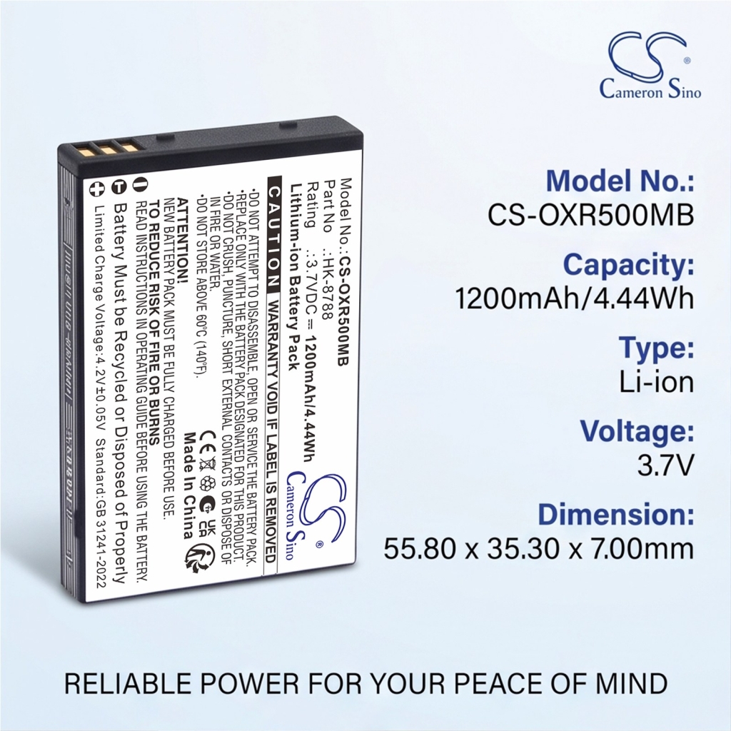 Batterie compatibile con Infant Optics DXR-5 DXR-5 CS-OXR500MB