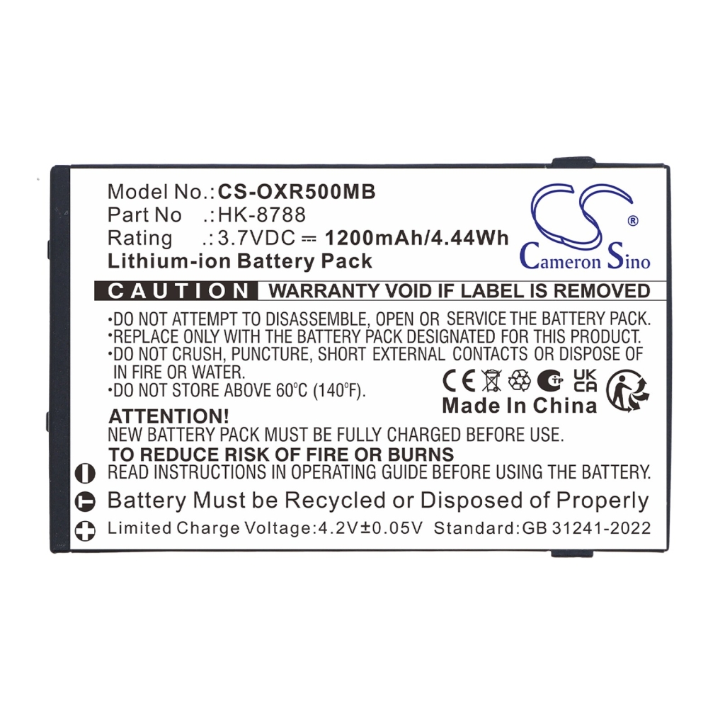Batterie compatibile con Infant Optics DXR-5 DXR-5 CS-OXR500MB