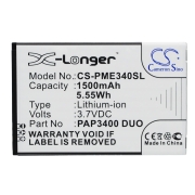 CS-PME340SL<br />Batterie per   sostituisce la batteria PAP3400 DUO