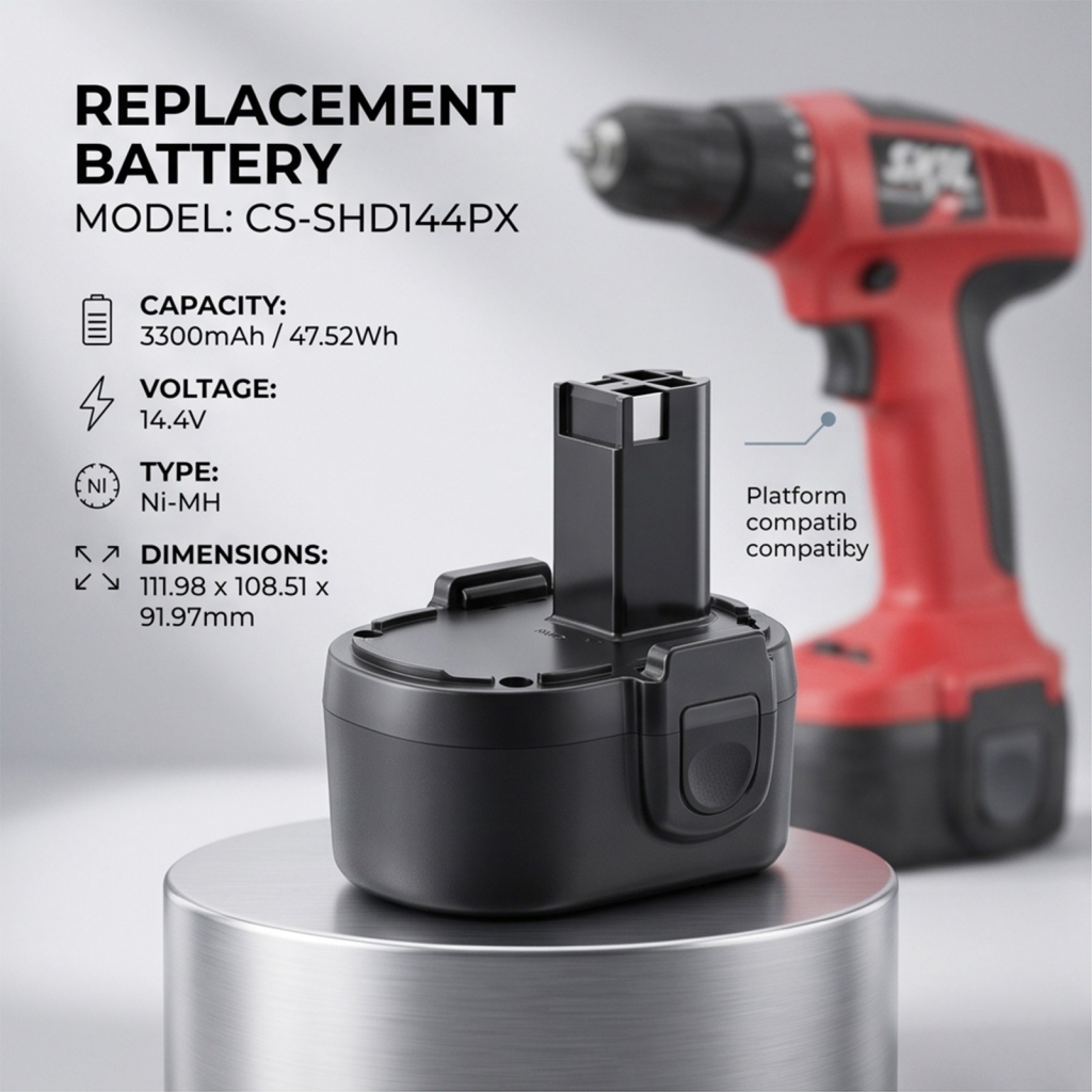Batterie compatibile con Skil 144VXT 144VXT CS-SHD144PX