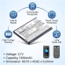 Batterie compatibile con SPC Jasper 2 4G 2316N 2327N CS-SJN231SL