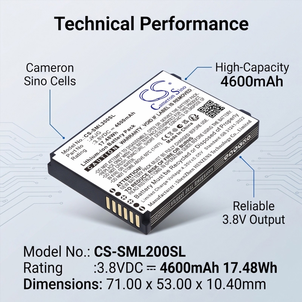Batterie compatibile con Sunmi L2K L2K CS-SML200SL