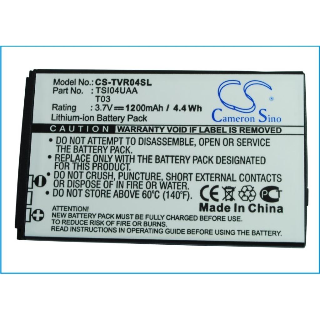 Batterie compatibile con Toshiba Regza IS04 CS-TVR04SL