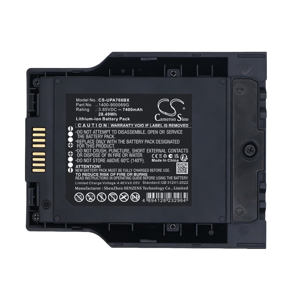Batterie compatibile con Unitech PA768 PA768 Rugged Mobile Computer CS-UPA768BX