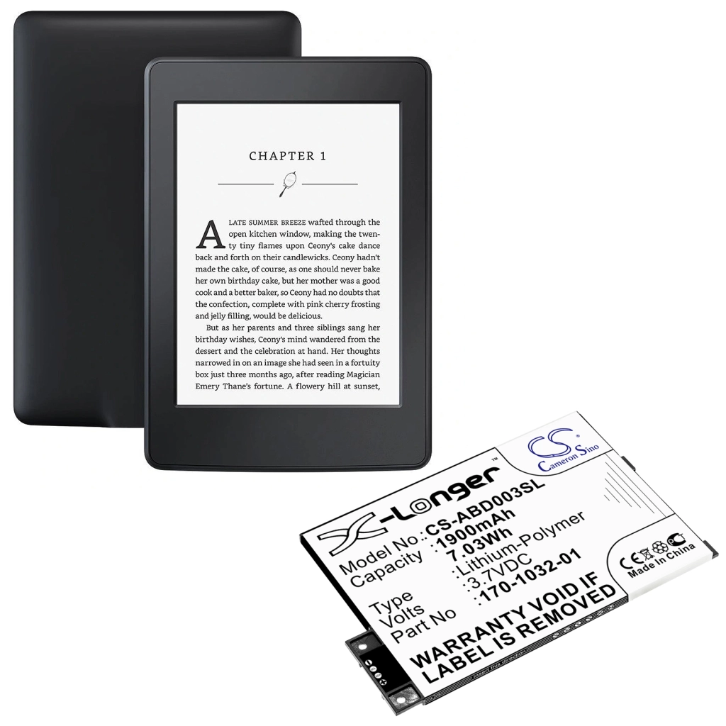 Ebook, batteria eReader Amazon Kindle 3