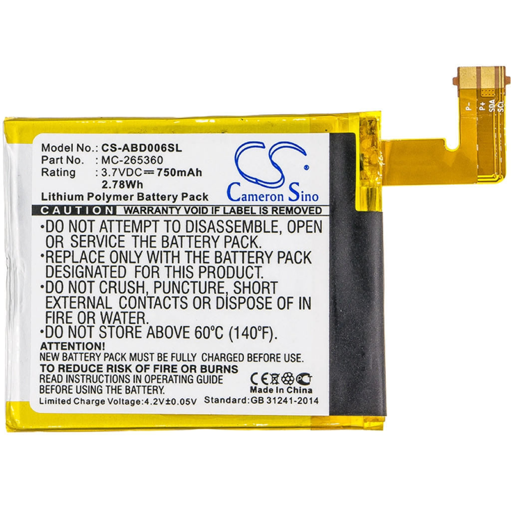Ebook, batteria eReader Amazon CS-ABD006SL