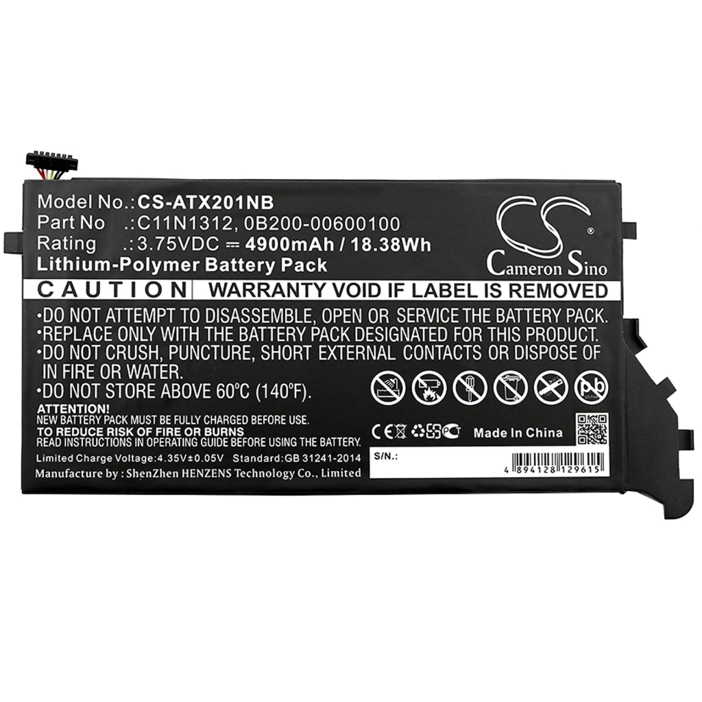 Batteria notebook Asus Transformer Book TX201LA (CS-ATX201NB)