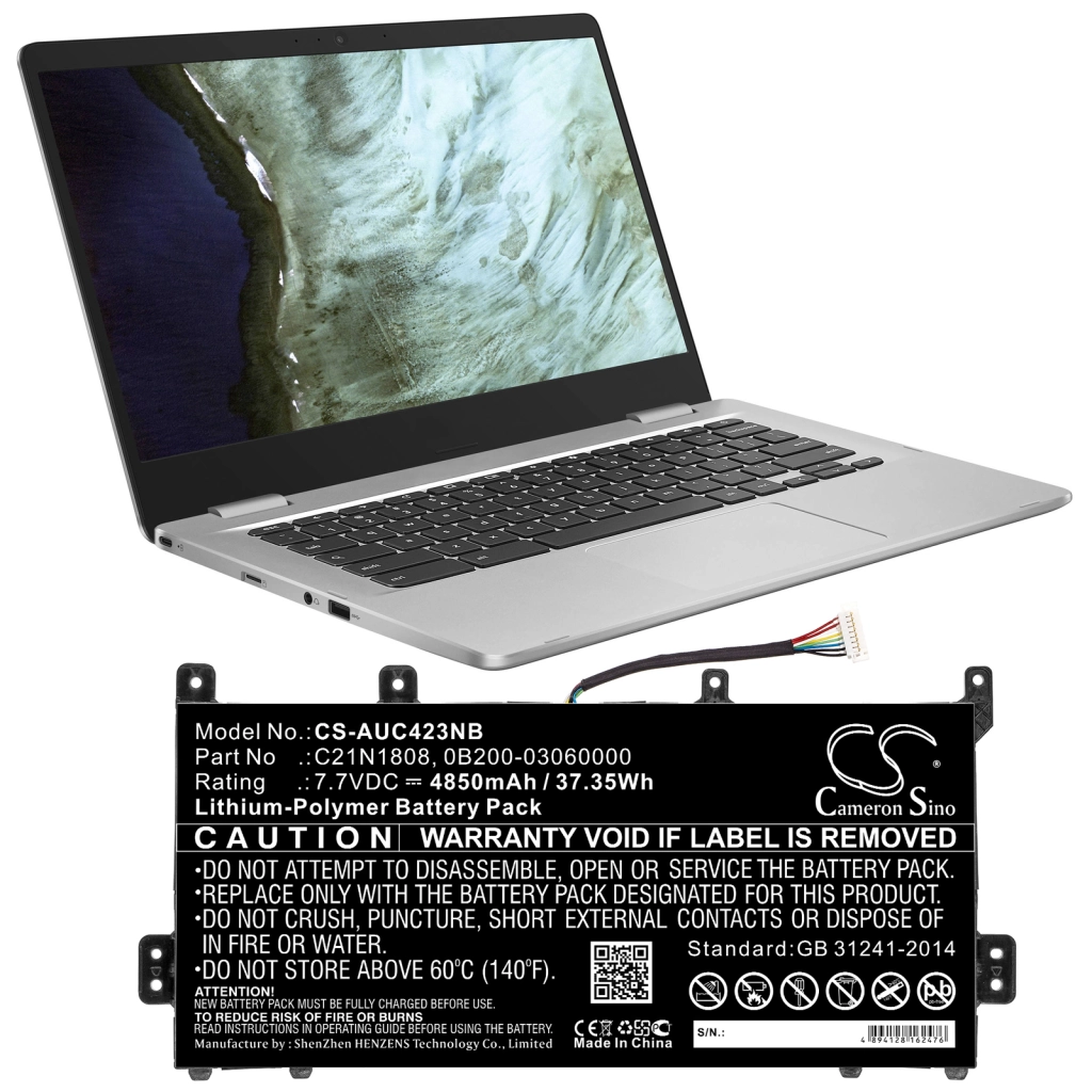Batteria notebook Asus Chromebook C423NA-EB0020 (CS-AUC423NB)