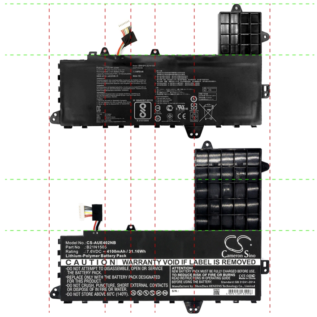 Batteria notebook Asus E402SA-WX251D (CS-AUE402NB)