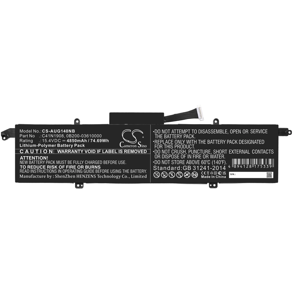 Batteria notebook Asus ROG Zephyrus G14 GA401IH-BM057T (CS-AUG140NB)