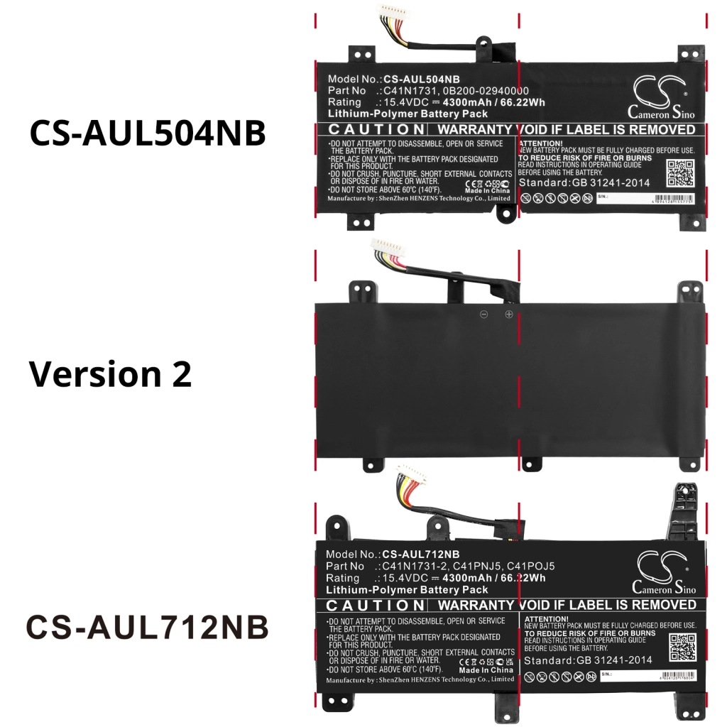 Batteria notebook Asus ROG STRIX SCAR II GL504GV (CS-AUL504NB)