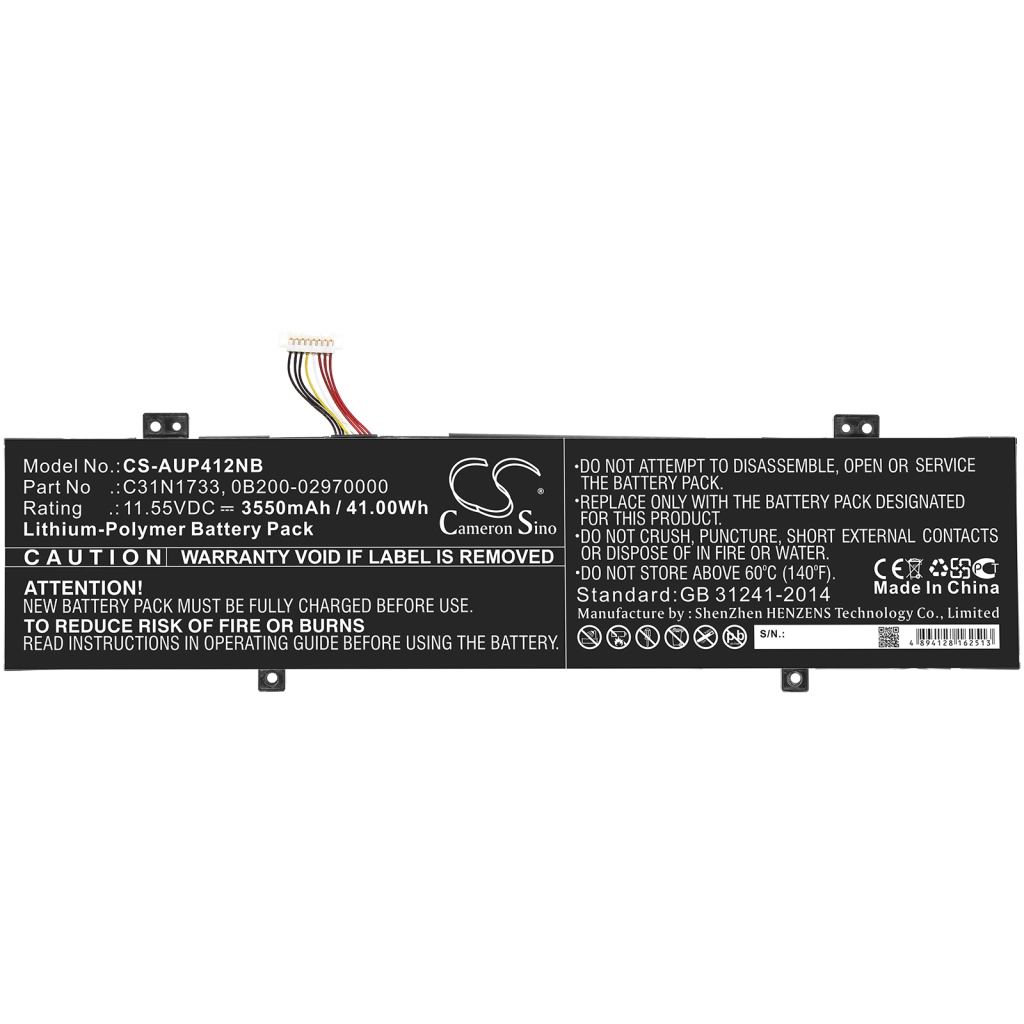 Batteria notebook Asus TP412FA-DB72T (CS-AUP412NB)