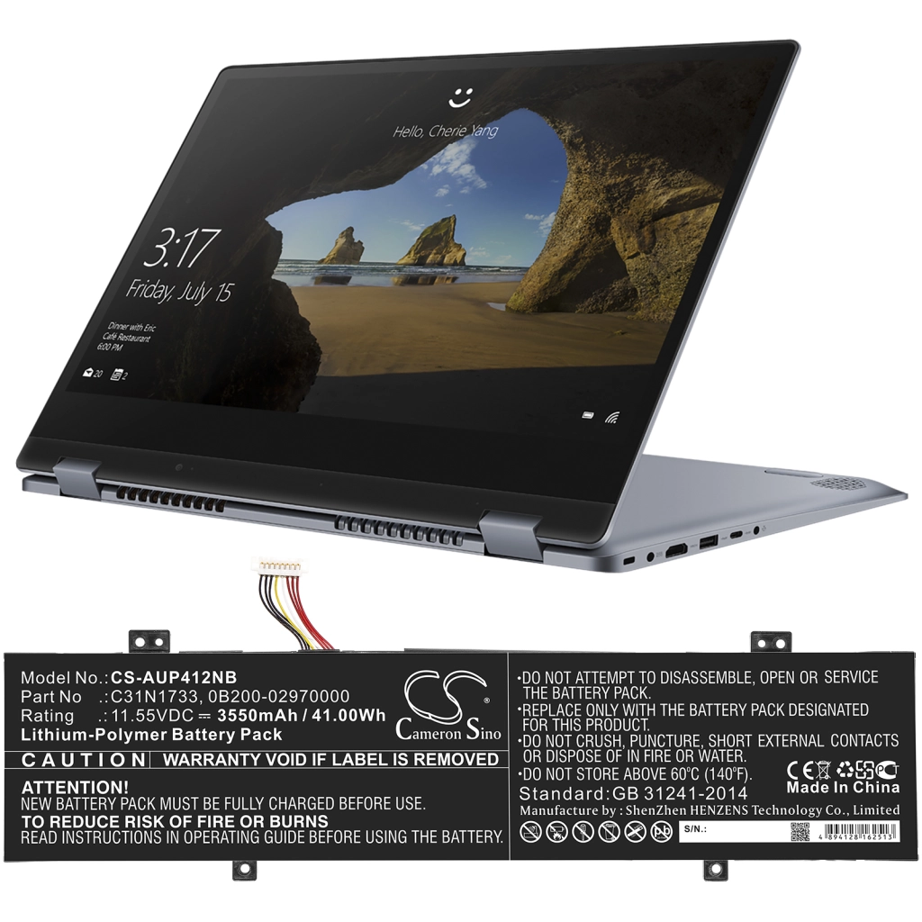 Batteria notebook Asus TP412FA-DB72T (CS-AUP412NB)