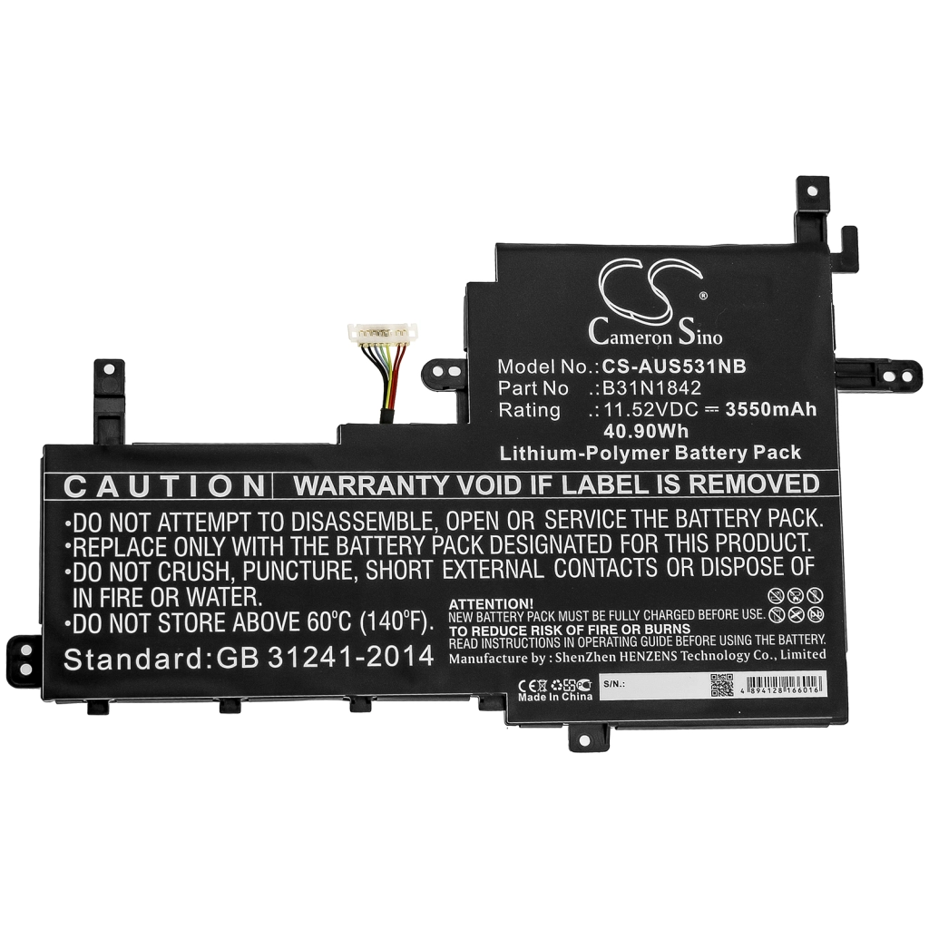 Batteria notebook Asus S531FL (CS-AUS531NB)