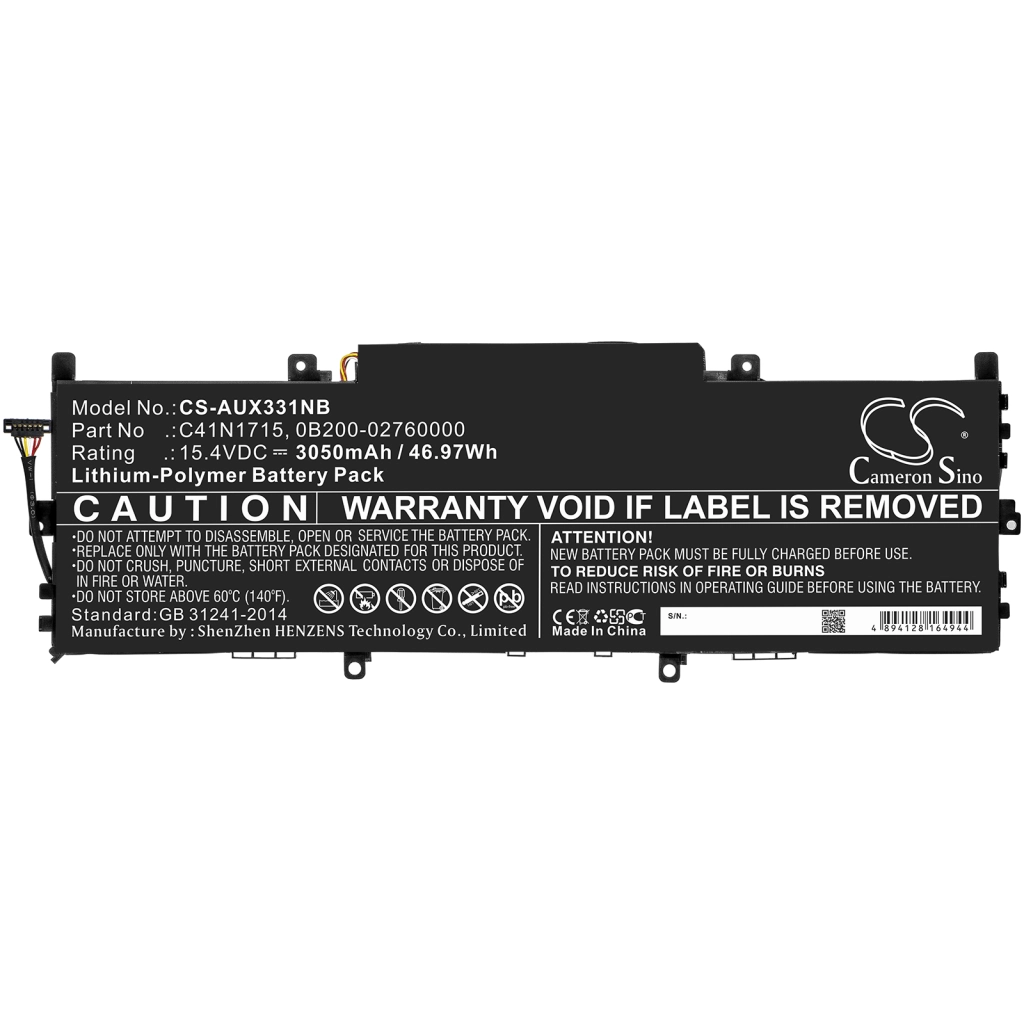 Batteria notebook Asus ZENBOOK UX331UN-1B (CS-AUX331NB)