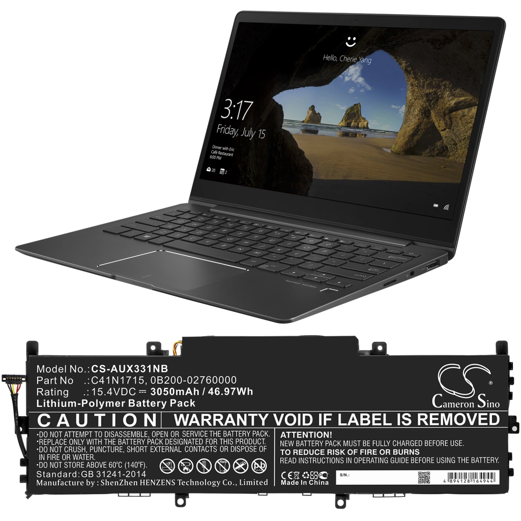 Batteria notebook Asus ZENBOOK UX331UN-1B (CS-AUX331NB)