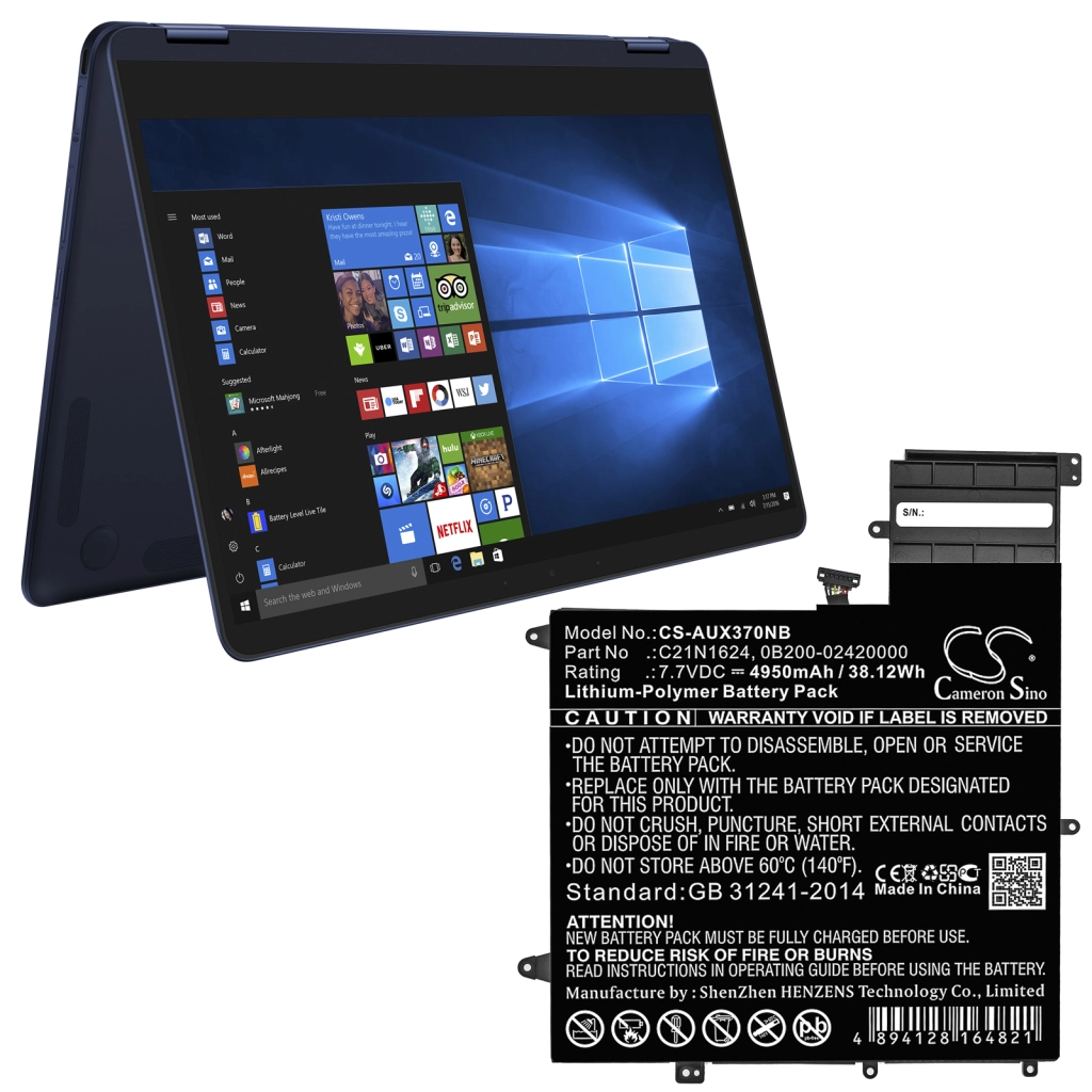 Batteria notebook Asus UX370UA LASER LABE (CS-AUX370NB)
