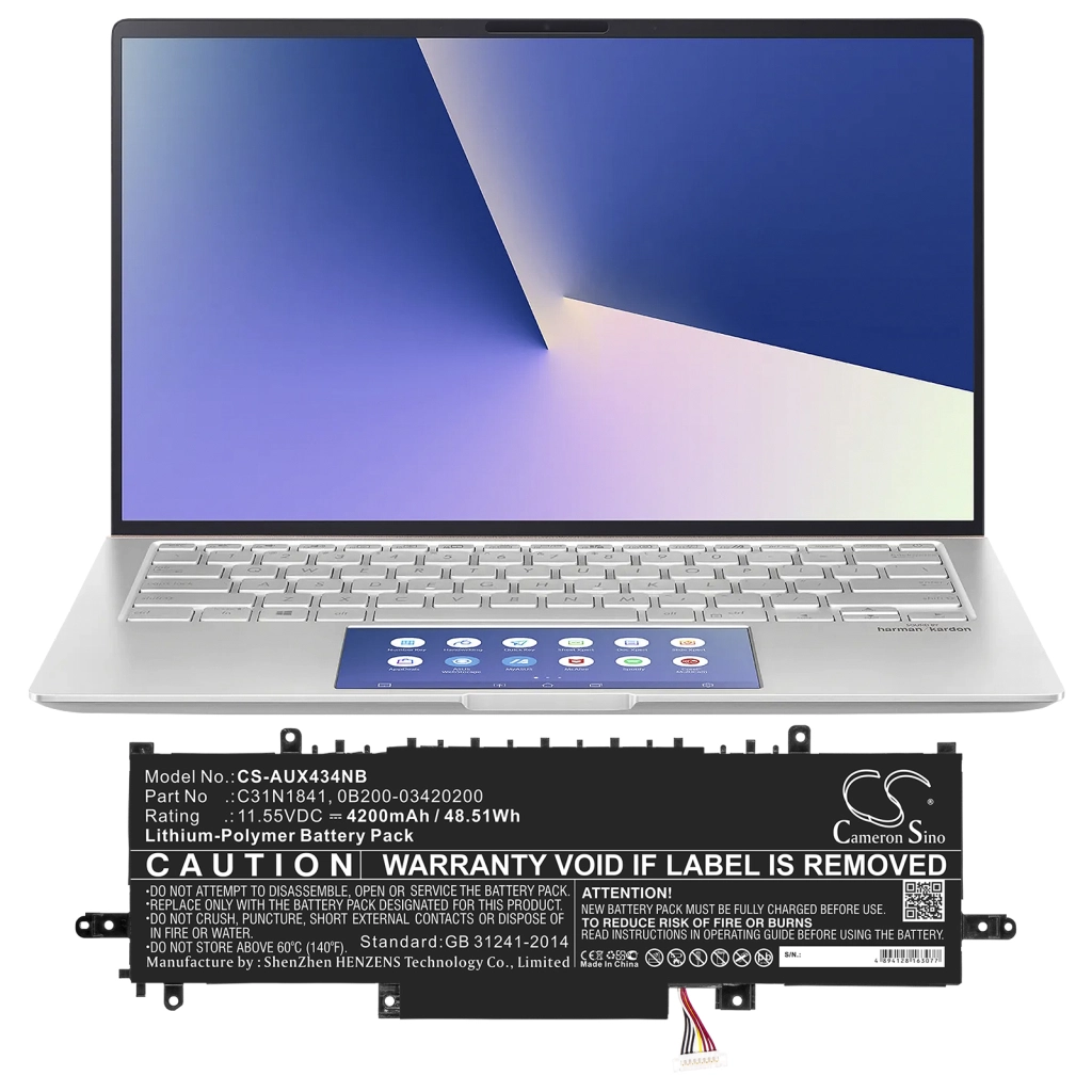 Batteria notebook Asus Zenbook 14 UX434FLC-A6513TS (CS-AUX434NB)