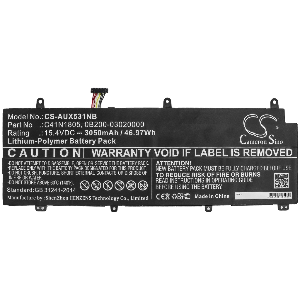 Batteria notebook Asus ROG Zephyrus S GX531GX-ES008R (CS-AUX531NB)