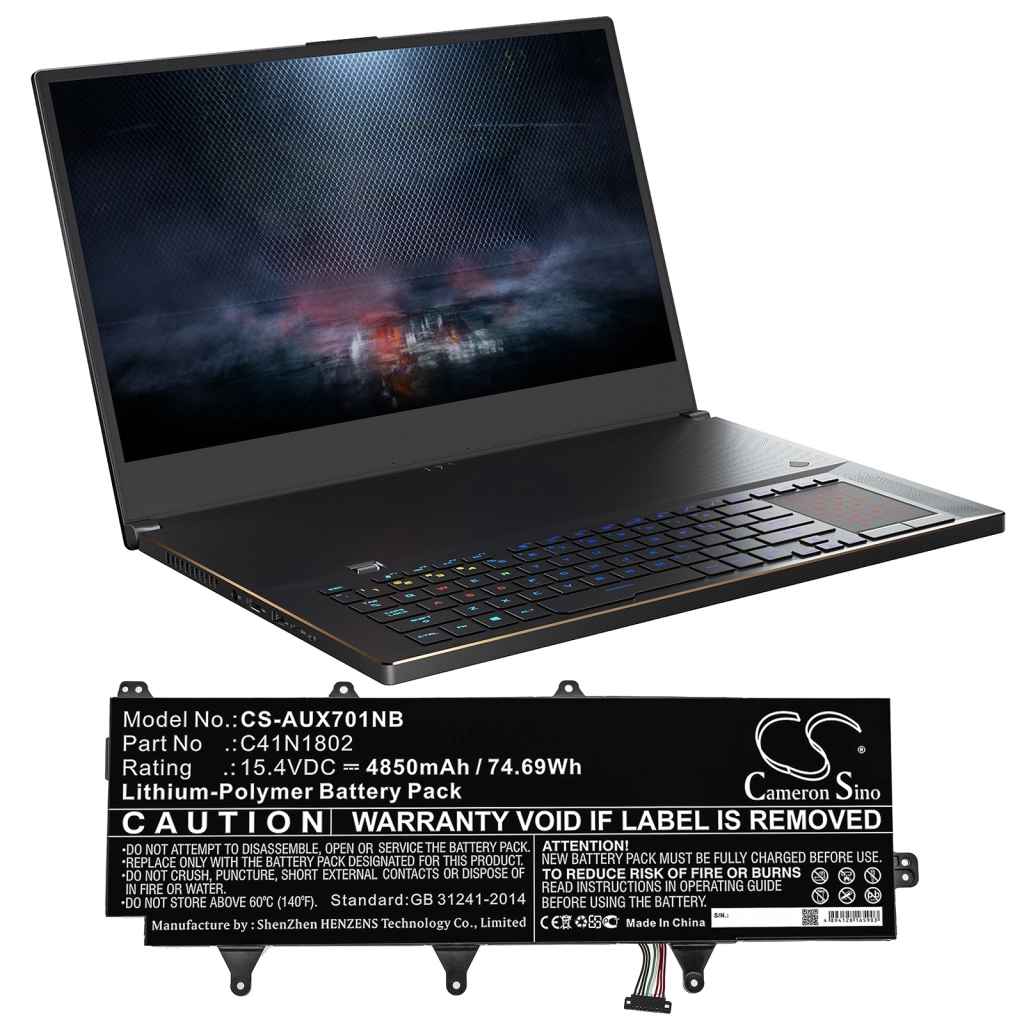 Batteria notebook Asus ROG Zephyrus S GX701GVR-EV012T (CS-AUX701NB)