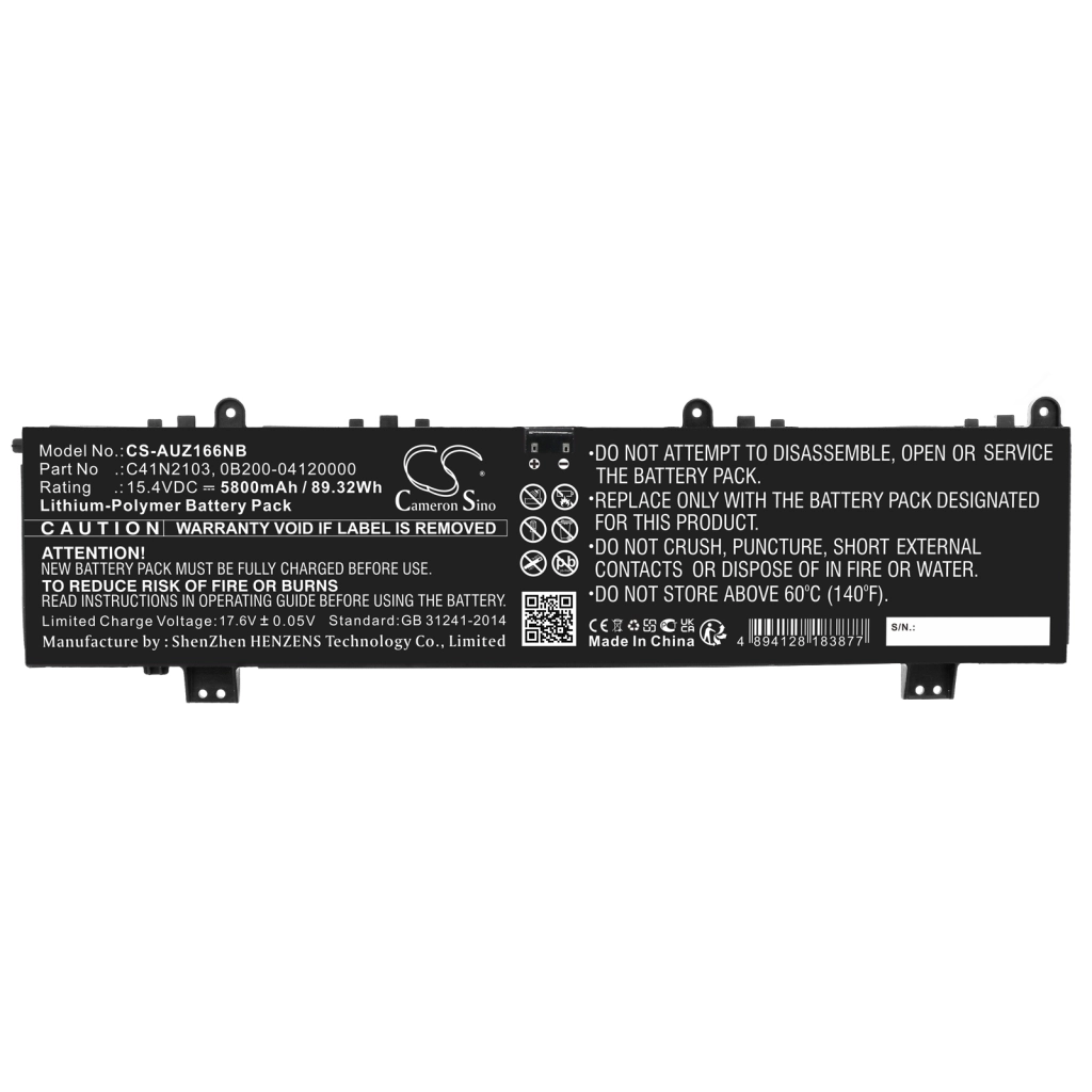 Batteria notebook Asus ROG Zephyrus Duo 16 GX650RS-LB043W (CS-AUZ166NB)