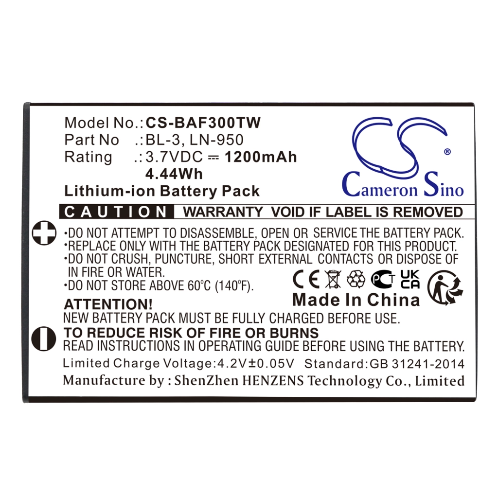 Batteria radio bidirezionale Weierwei UV3R (CS-BAF300TW)