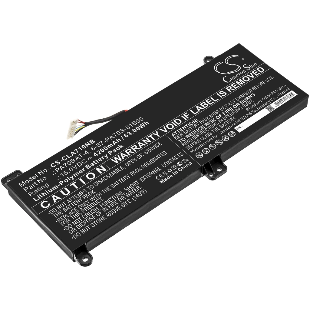 Batteria notebook CLEVO PA71HP6-G (CS-CLA710NB)