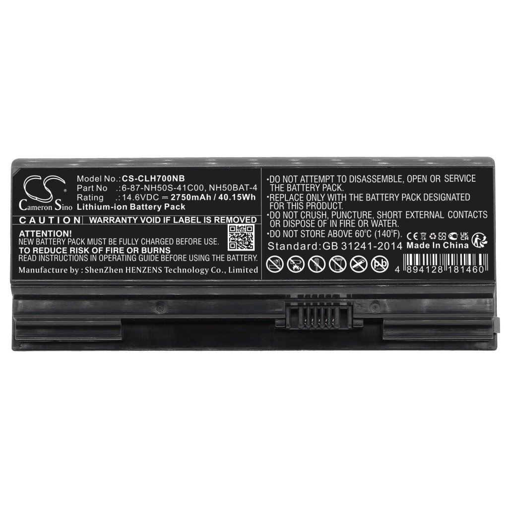 Batteria notebook HASEE G7M-CT5PK (CS-CLH700NB)