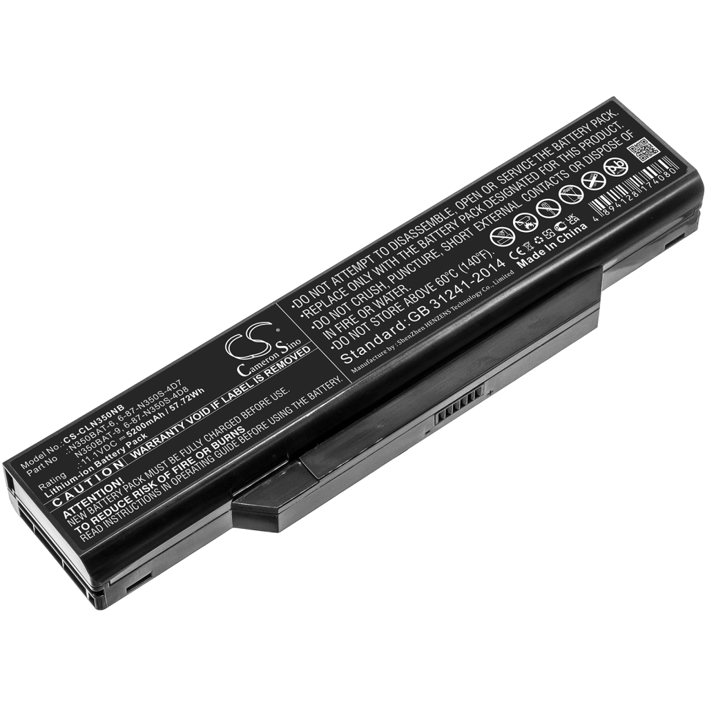 Batteria notebook CLEVO B519II(47781)(N350TW) (CS-CLN350NB)