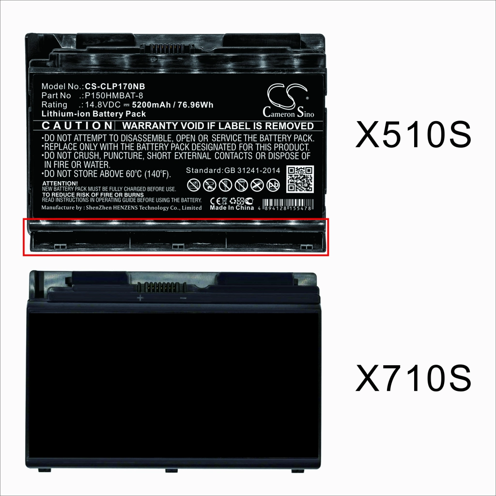 Batteria notebook Sager NP8170 (CS-CLP170NB)