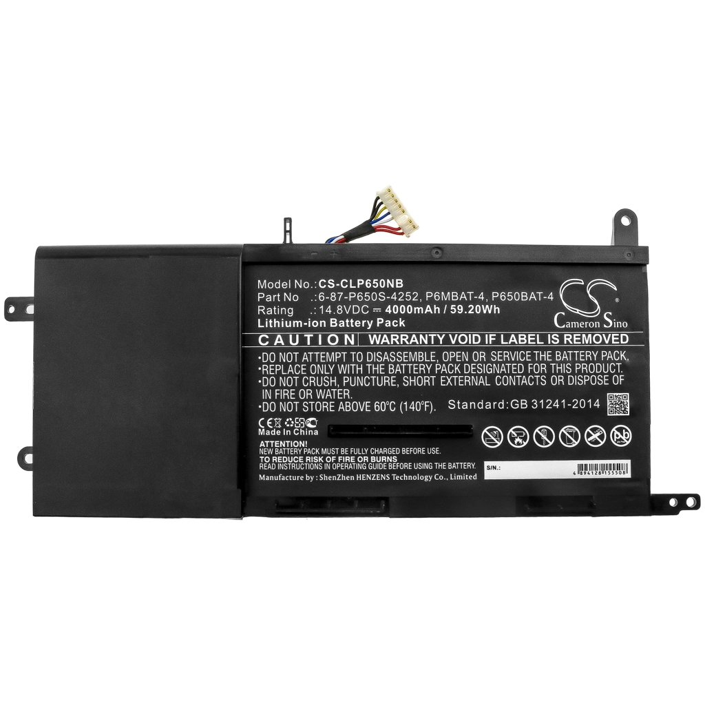 Batteria notebook Terrans force P651SE-A (CS-CLP650NB)