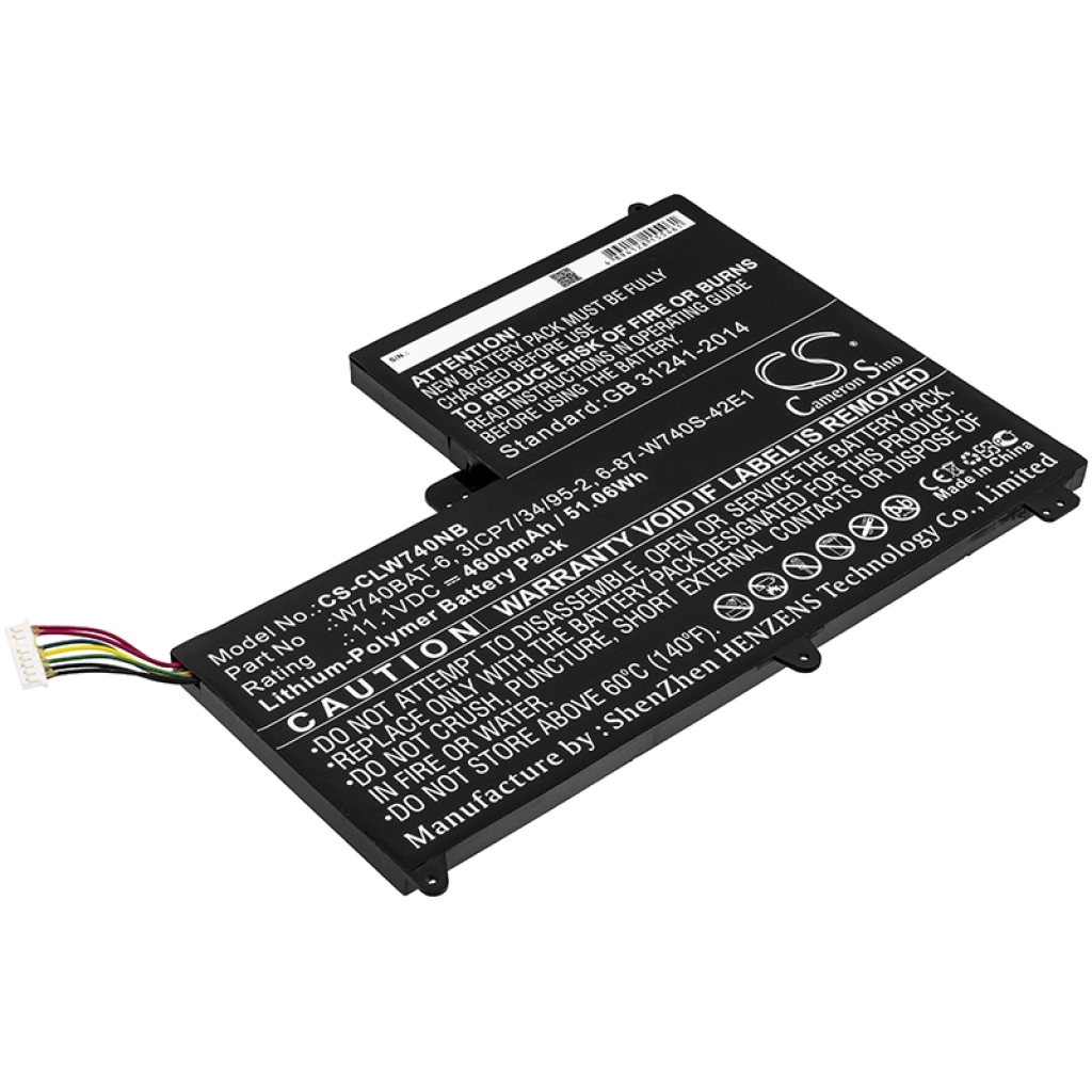 Batterie Batteria notebook CS-CLW740NB