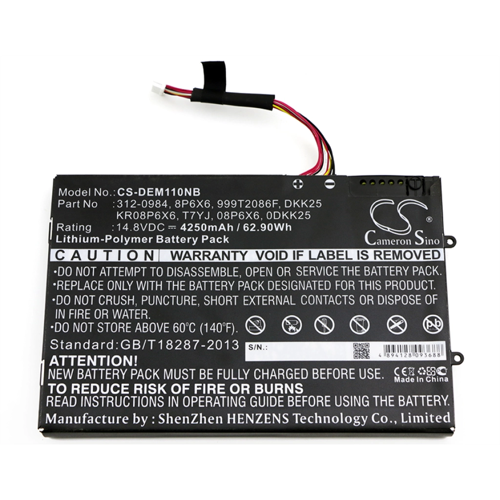 Batterie Batteria notebook CS-DEM110NB