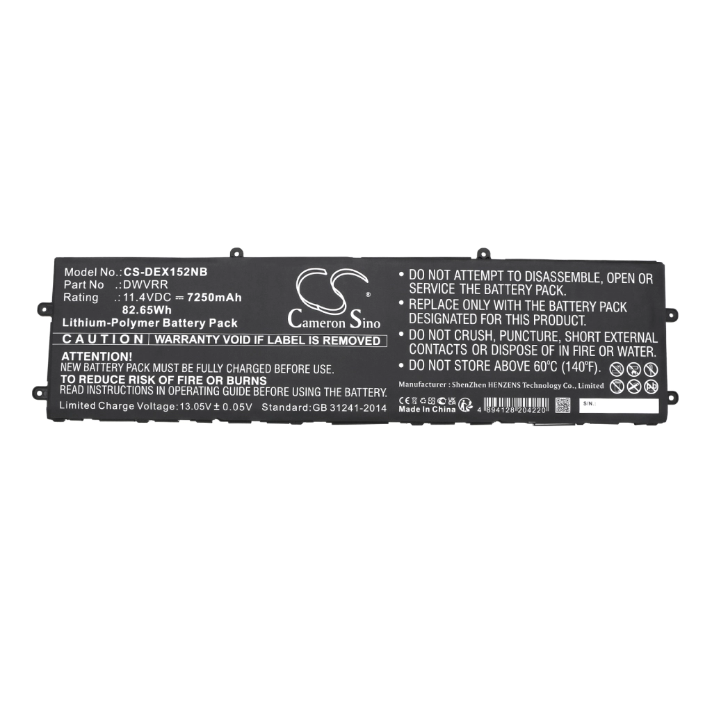 Batterie Batteria notebook CS-DEX152NB