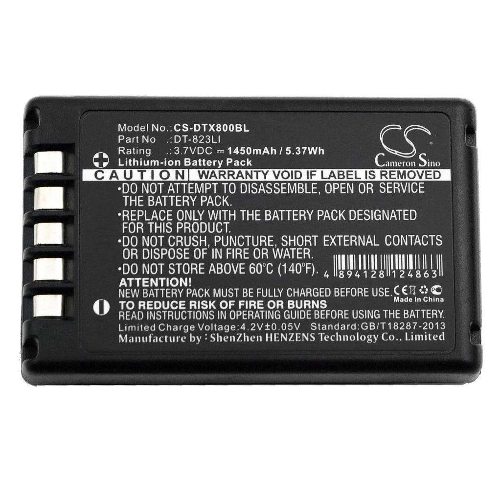 Codice a barre, batteria dello scanner Casio CS-DTX800BL
